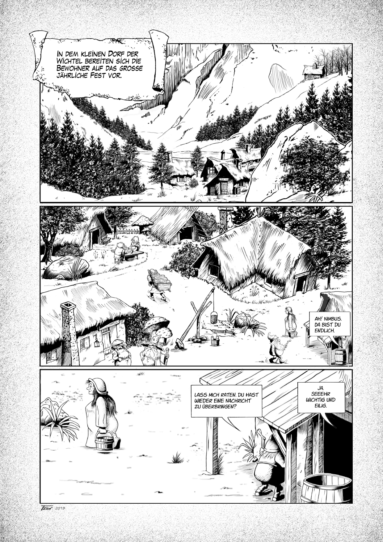 Das kleine Volk - Die lange Wanderung A4 HC mit Sketch von Fern – Bild 6