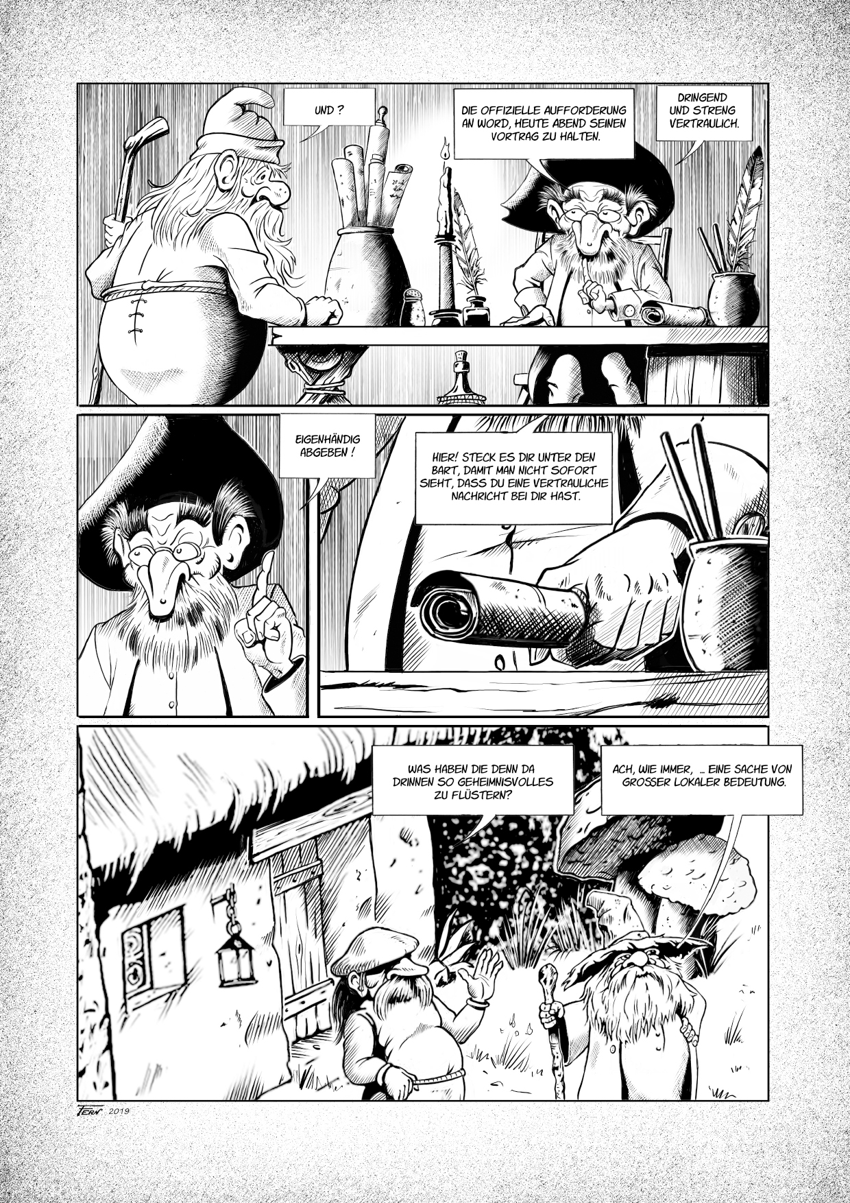 Das kleine Volk - Die lange Wanderung A4 HC mit Sketch von Fern – Bild 7