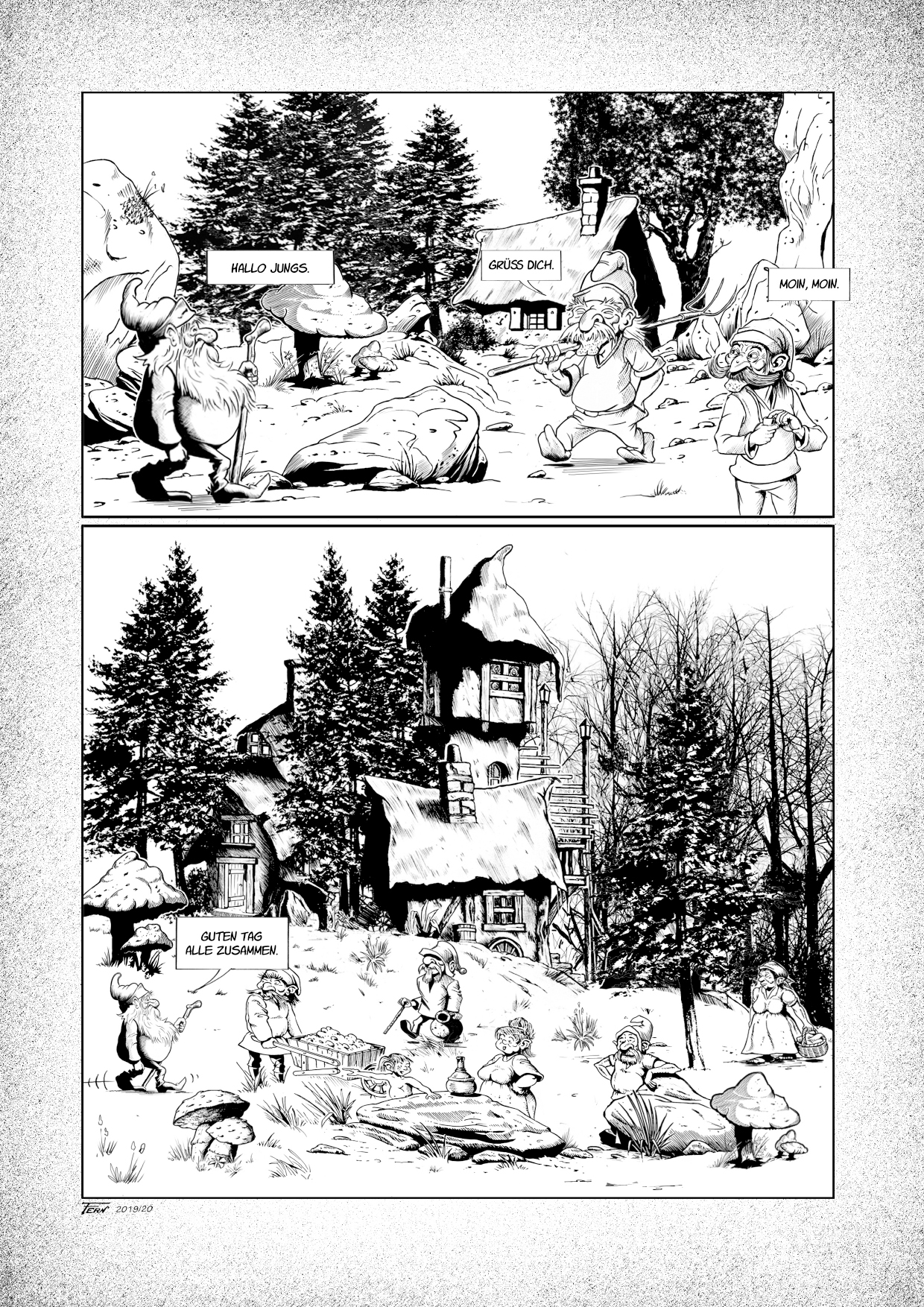 Das kleine Volk - Die lange Wanderung A4 HC mit Sketch von Fern – Bild 8