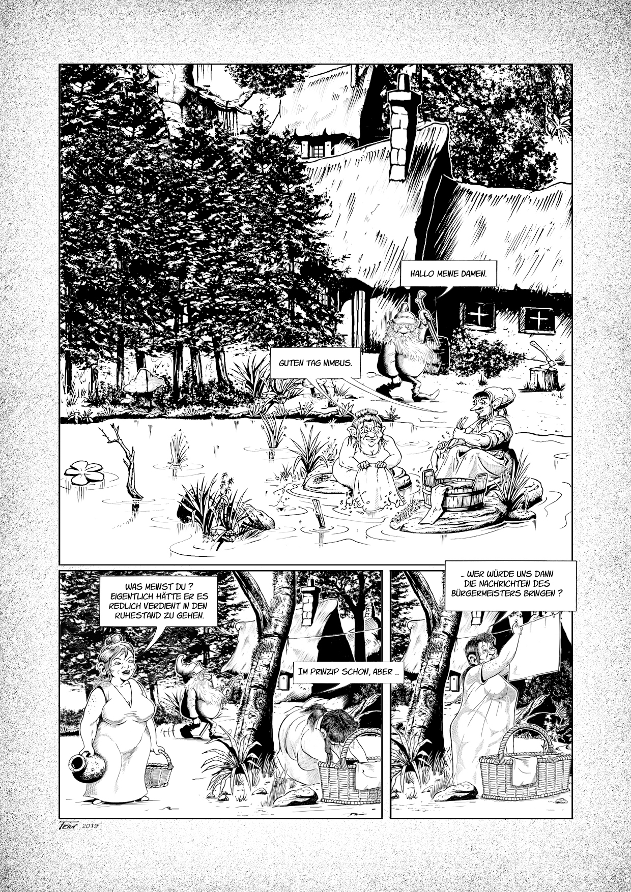 Das kleine Volk - Die lange Wanderung A4 HC mit Sketch von Fern – Bild 9